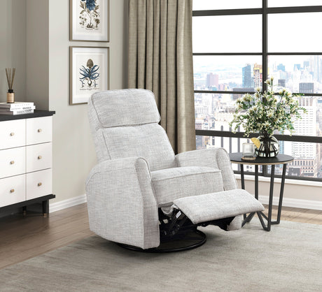 Carly Quartz Swivel Glider Reclining Chair - Ornate Home