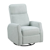 Carly Sea Glass Swivel Glider Reclining Chair - Ornate Home