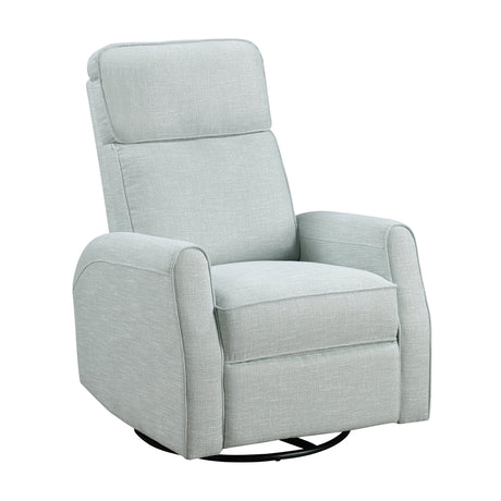 Carly Sea Glass Swivel Glider Reclining Chair - Ornate Home