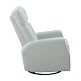 Carly Sea Glass Swivel Glider Reclining Chair - Ornate Home