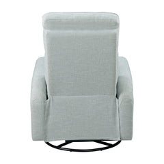 Carly Sea Glass Swivel Glider Reclining Chair - Ornate Home
