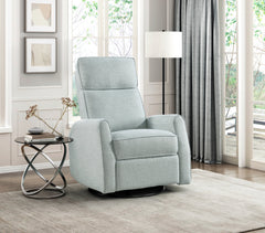 Carly Sea Glass Swivel Glider Reclining Chair - Ornate Home