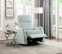 Carly Sea Glass Swivel Glider Reclining Chair - Ornate Home
