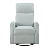 Carly Sea Glass Swivel Glider Reclining Chair - Ornate Home