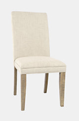 Carlyle Crossing Beige/Brown Ext Dining Table w/ 2 Slatback Chairs, 2 Uph Chairs, Bench - Ornate Home