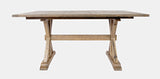Carlyle Crossing Beige/Brown Ext Dining Table w/ 4 Uph Stools - Ornate Home