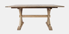Carlyle Crossing Brown Ext Dining Table w/ 4 Slatback Stools - Ornate Home