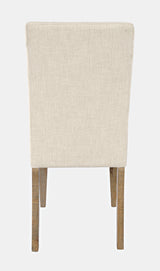 Carlyle Crossing Beige/Brown Uph Chair (Set of 2) - Ornate Home