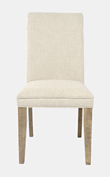 Carlyle Crossing Beige/Brown Uph Chair (Set of 2) - Ornate Home