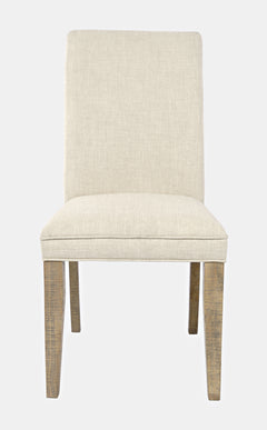 Carlyle Crossing Beige/Brown Uph Chair (Set of 2) - Ornate Home