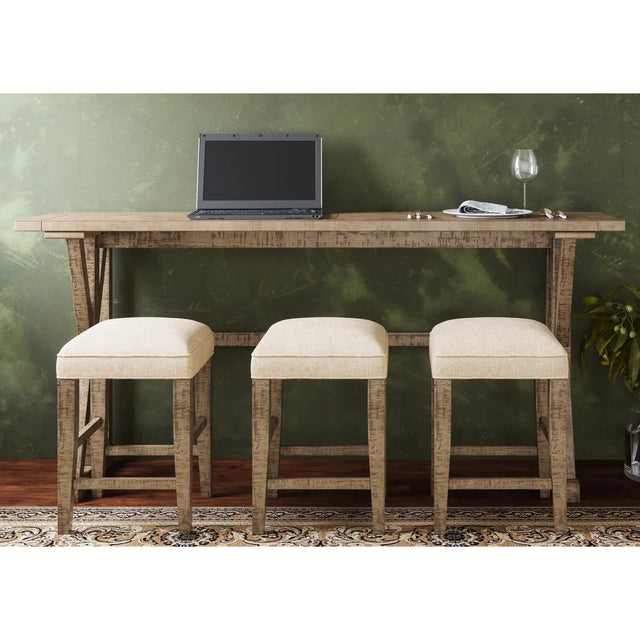 Carlyle Crossing Brown 4pc Sofa Console - Ornate Home