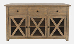 Carlyle Crossing Brown Server - Ornate Home