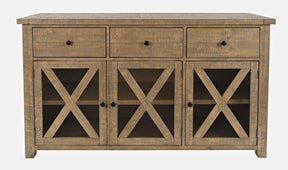 Carlyle Crossing Brown Server - Ornate Home