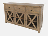 Carlyle Crossing Brown Server - Ornate Home