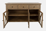 Carlyle Crossing Brown Server - Ornate Home