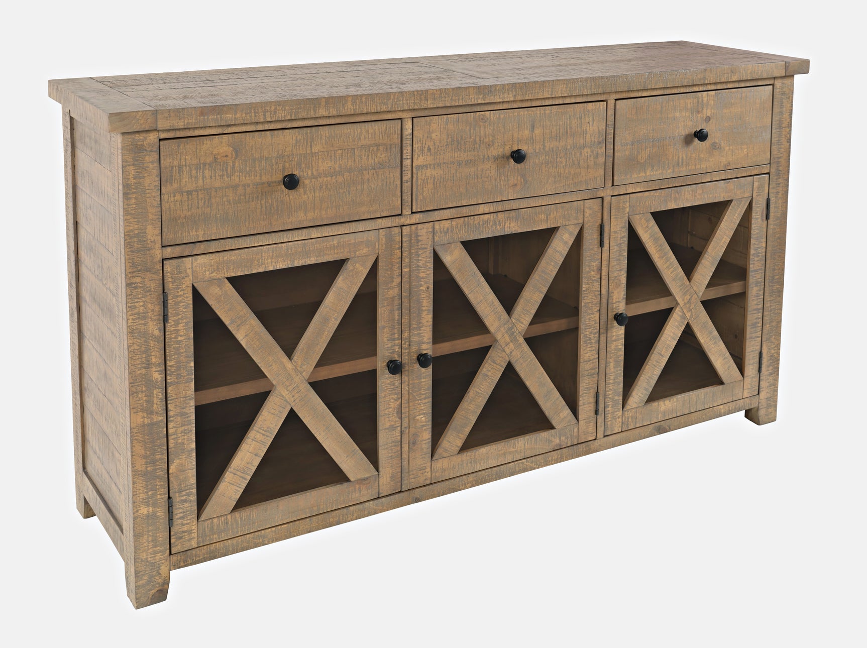 Carlyle Crossing Brown Server - Ornate Home