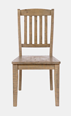 Carlyle Crossing Brown Slatback Chair (Set of 2) - Ornate Home