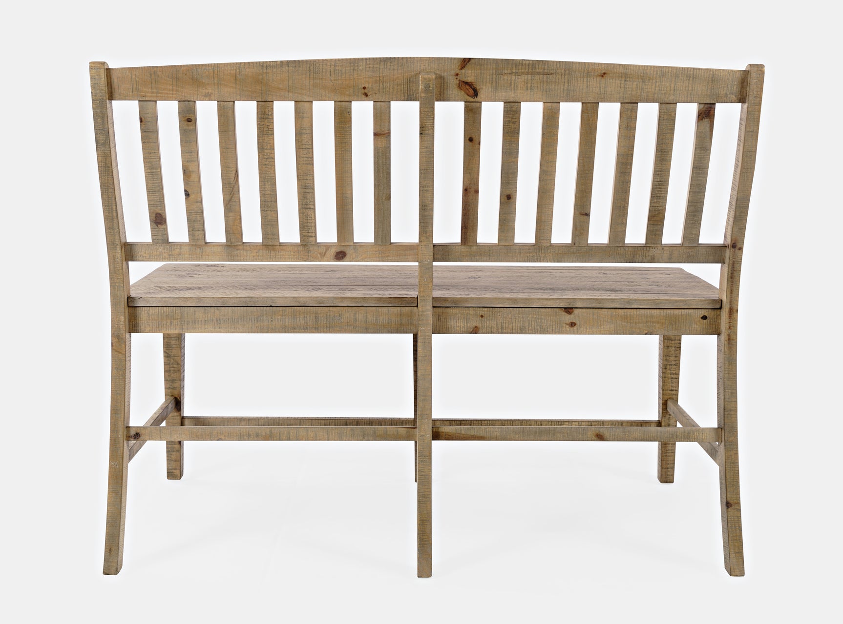 Carlyle Crossing Brown Slatback Counter Bench - Ornate Home