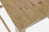 Carlyle Crossing Brown Slatback Counter Bench - Ornate Home
