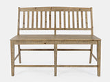 Carlyle Crossing Brown Slatback Counter Bench - Ornate Home