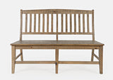 Carlyle Crossing Brown Slatback Dining Bench - Ornate Home