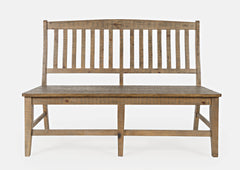 Carlyle Crossing Brown Slatback Dining Bench - Ornate Home