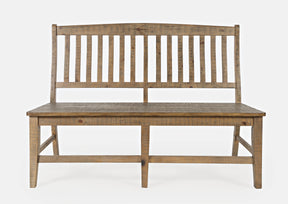 Carlyle Crossing Brown Slatback Dining Bench - Ornate Home