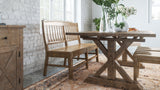 Carlyle Crossing Brown Slatback Dining Bench - Ornate Home