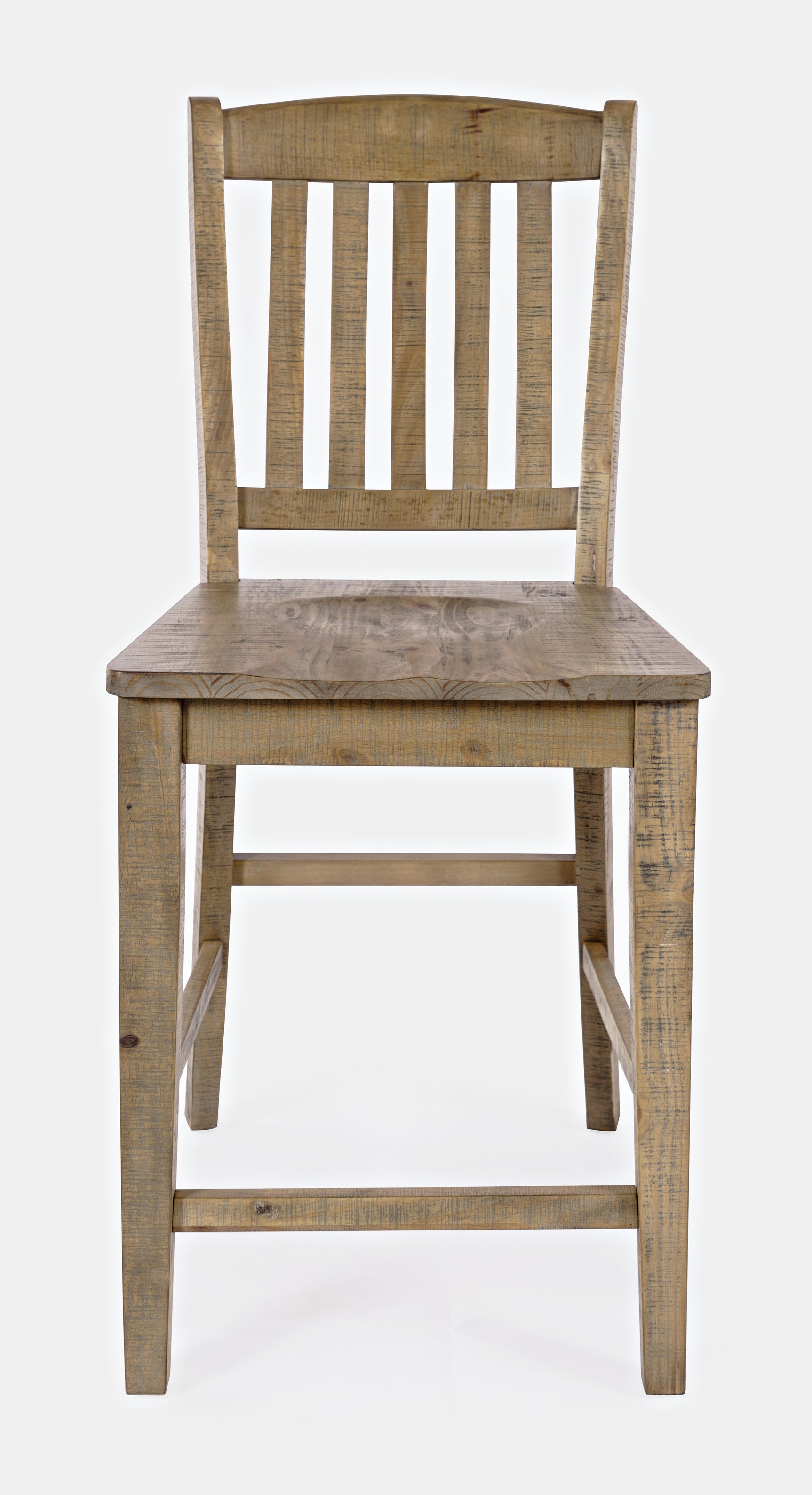 Carlyle Crossing Brown Slatback Stool (Set of 2) - Ornate Home