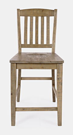 Carlyle Crossing Brown Slatback Stool (Set of 2) - Ornate Home
