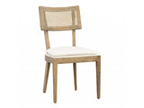 Carlyle Natural/White Dining Chair - Ornate Home