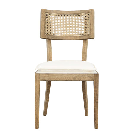 Carlyle Natural/White Dining Chair - Ornate Home