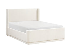 Carmel Beige Eastern King Platform Bed - Ornate Home