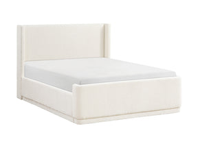 Carmel Beige Eastern King Platform Bed - Ornate Home