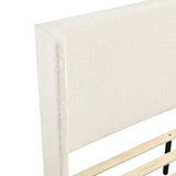 Carmel Beige Eastern King Platform Bed - Ornate Home