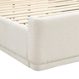 Carmel Beige Eastern King Platform Bed - Ornate Home