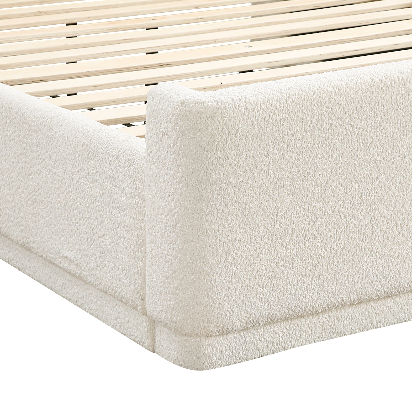 Carmel Beige Eastern King Platform Bed - Ornate Home