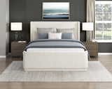 Carmel Beige Eastern King Platform Bed - Ornate Home