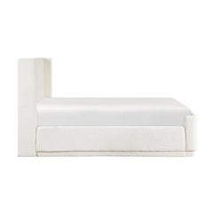Carmel Beige Queen Platform Bed - Ornate Home