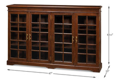 Carmel-By-The-Sea Brown Bookcase - Ornate Home