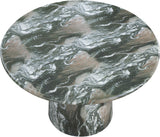 Carmel Green 48.5" Marble Finish Concrete Indoor / Outdoor Dining Table - Ornate Home