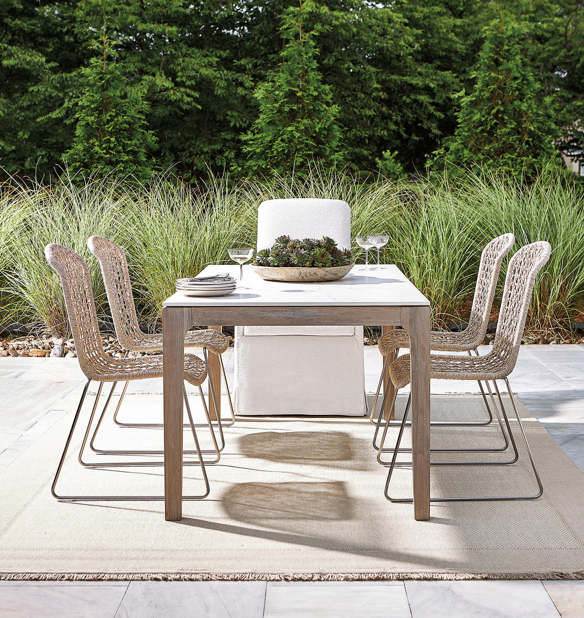 Carmel Hazelnut Outdoor Side Chair - Ornate Home