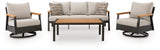 Carmel Highlands Dark Brown Sofa/Chairs/Table Set (Set of 4) - Ornate Home