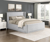 Carmel Light Gray California King Platform Bed - Ornate Home