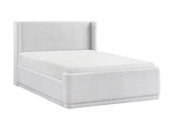 Carmel Light Gray Eastern King Platform Bed - Ornate Home