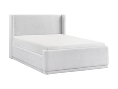 Carmel Light Gray Eastern King Platform Bed - Ornate Home