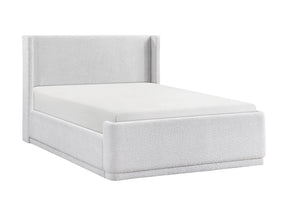 Carmel Light Gray Eastern King Platform Bed - Ornate Home