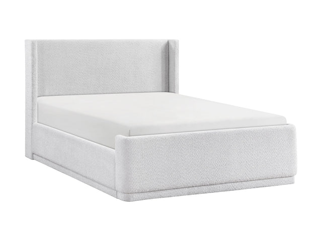Carmel Light Gray Eastern King Platform Bed - Ornate Home
