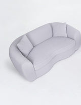 Carmel Silver Bouclé Loveseat - Ornate Home