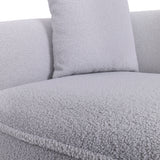 Carmel Silver Bouclé Sofa - Ornate Home